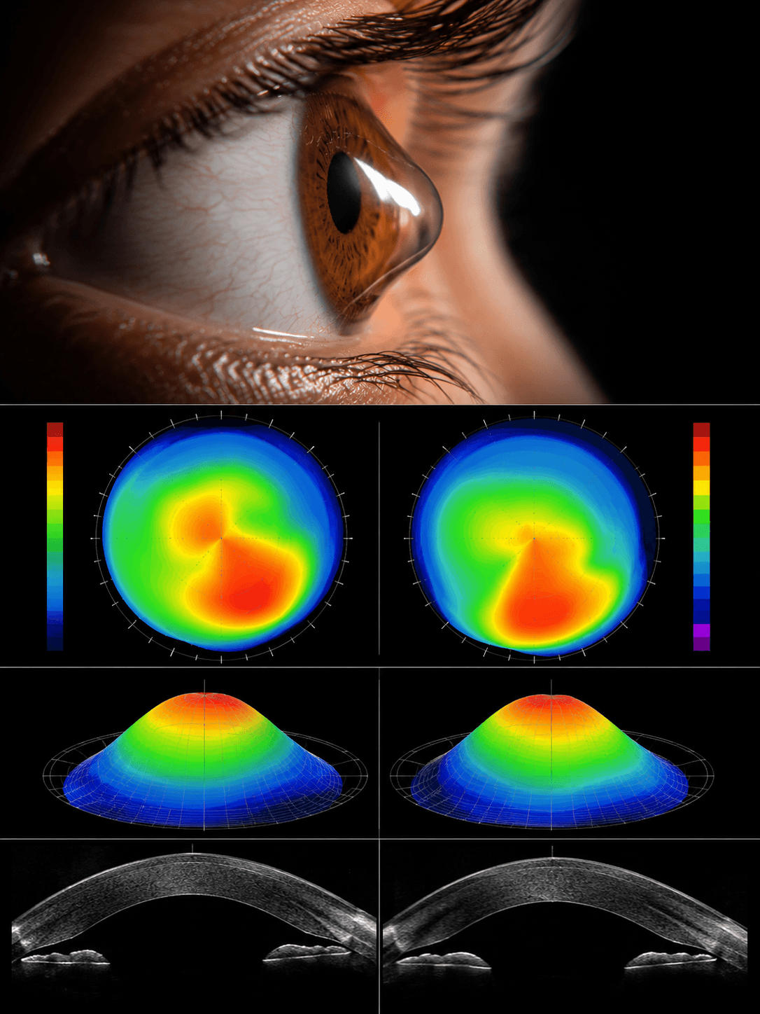 Corneal evaluation. Topography, tomography, or consult photography